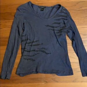 Calvin Klein Jeans Blue Long Sleeve Tee. Size L